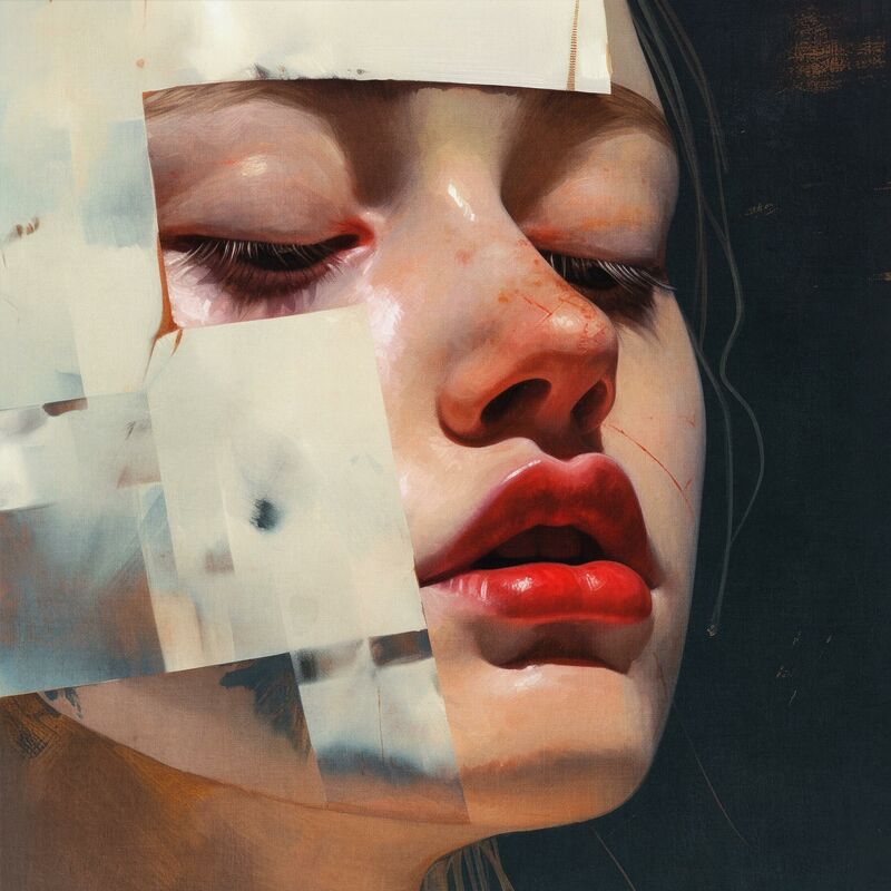 Das Mädchen im Schrank V - a Paintings by Nae Zerka